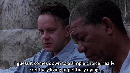 Flipping through the channels quickly, catching Shawshank about 1/3 of the way in, watching diligently through commercials until Red finds Andy on the beach in Zihua.And repeat.