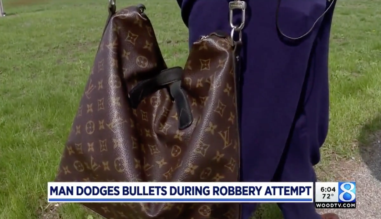 Man Refuses To Give Up His Louis Vuitton Bag Despite A Gun To His Face