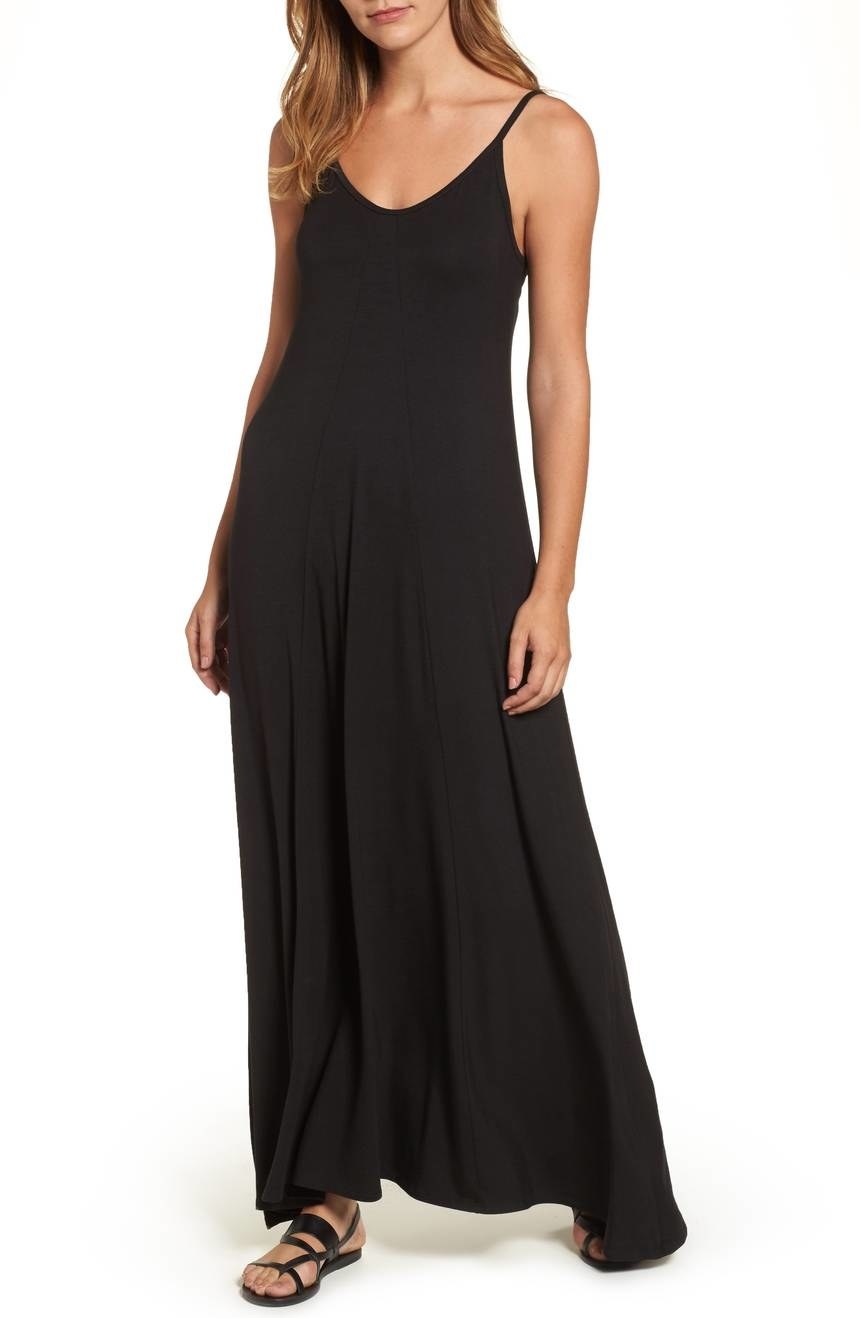 Promising review: "A beautiful dress!! The fabric is a very nice weight — not flimsy and yet not too heavy. Perfect length and flows comfortably — not clingy or tight. I'm planning to wear it on a summer trip abroad! So happy I found this perfect dress!" —KCC0525Price: $68 (available in sizes XS-XL, petite sizes S-XL, and in black, navy, and red)