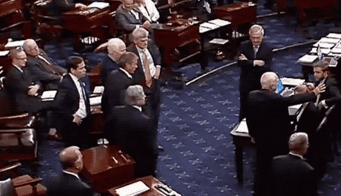 McCain votes down the Republican plan to repeal Obamacare.