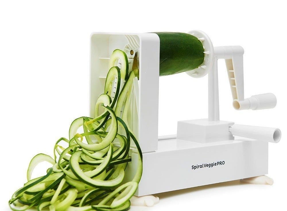 Commercial Chef Vegetable Spiralizer Zucchini Zoodle Noodles Maker Set With  Four Blades : Target