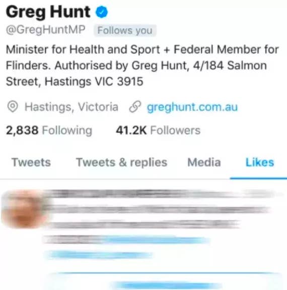 Twitter Porn Accounts - Greg Hunt's Twitter Account Wasn't Hacked, AFP Says