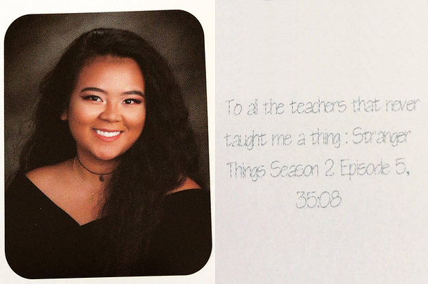 This Teen's Yearbook Quote Is A 