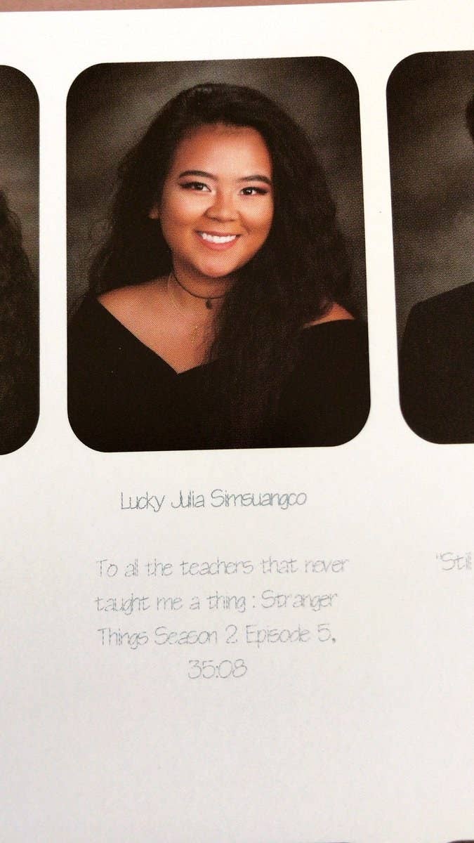 This Teen Used A Stranger Things Reference In A Yearbook Quote To Throw Shade