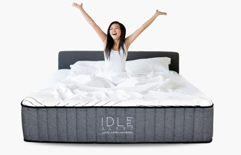 plus free pillows OR $325 your purchase from Idle Sleep. mattress. off a. 1...