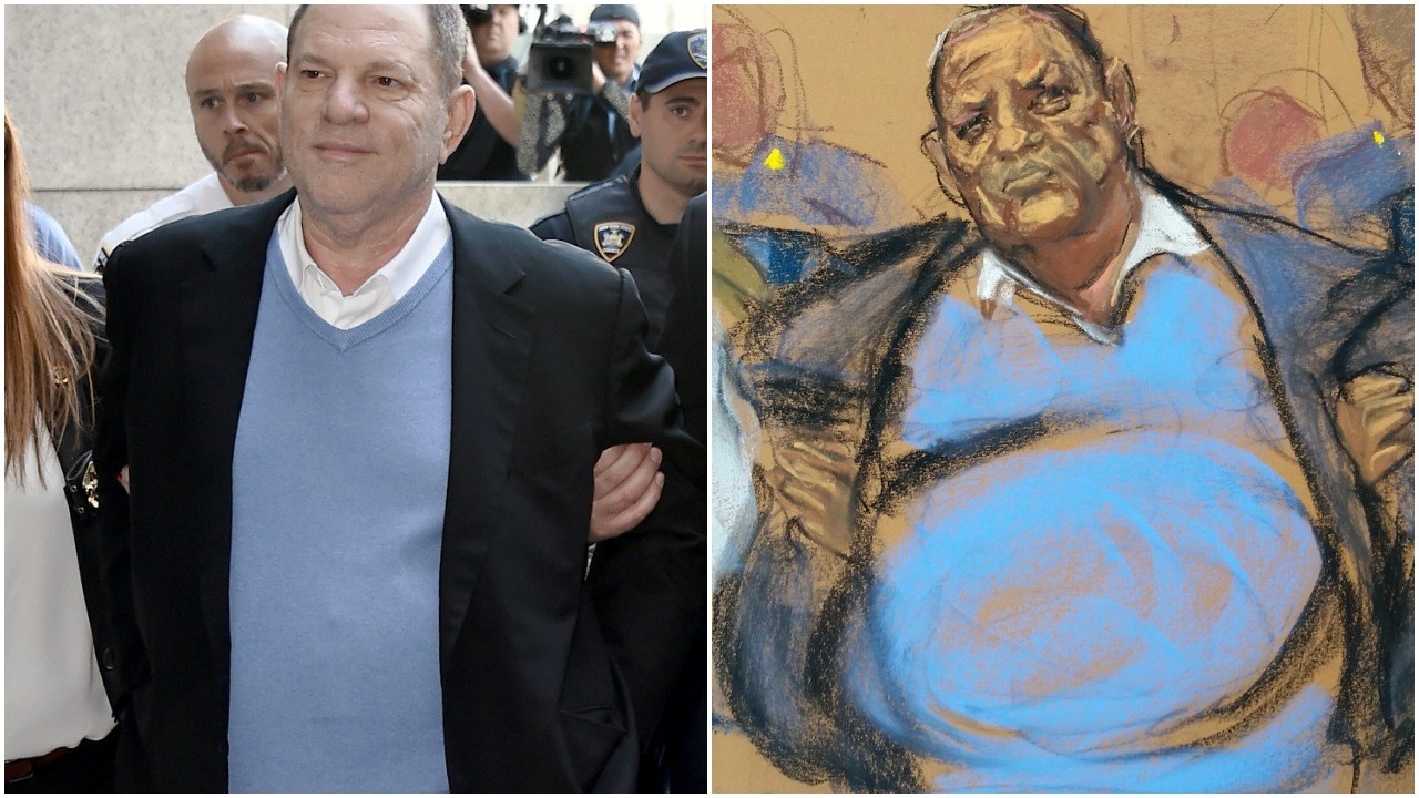 Hoo Boy, These Courtroom Sketches Of Harvey Weinstein Are Really Something