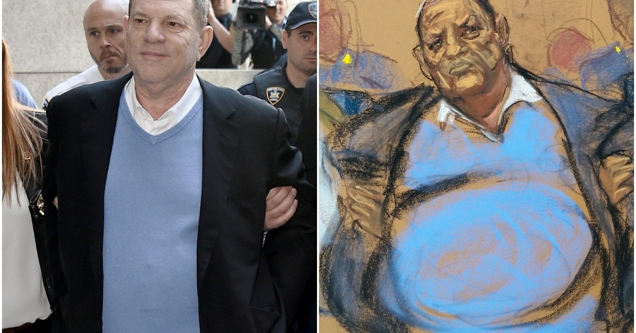 Hoo Boy These Courtroom Sketches Of Harvey Weinstein Are Really Something
