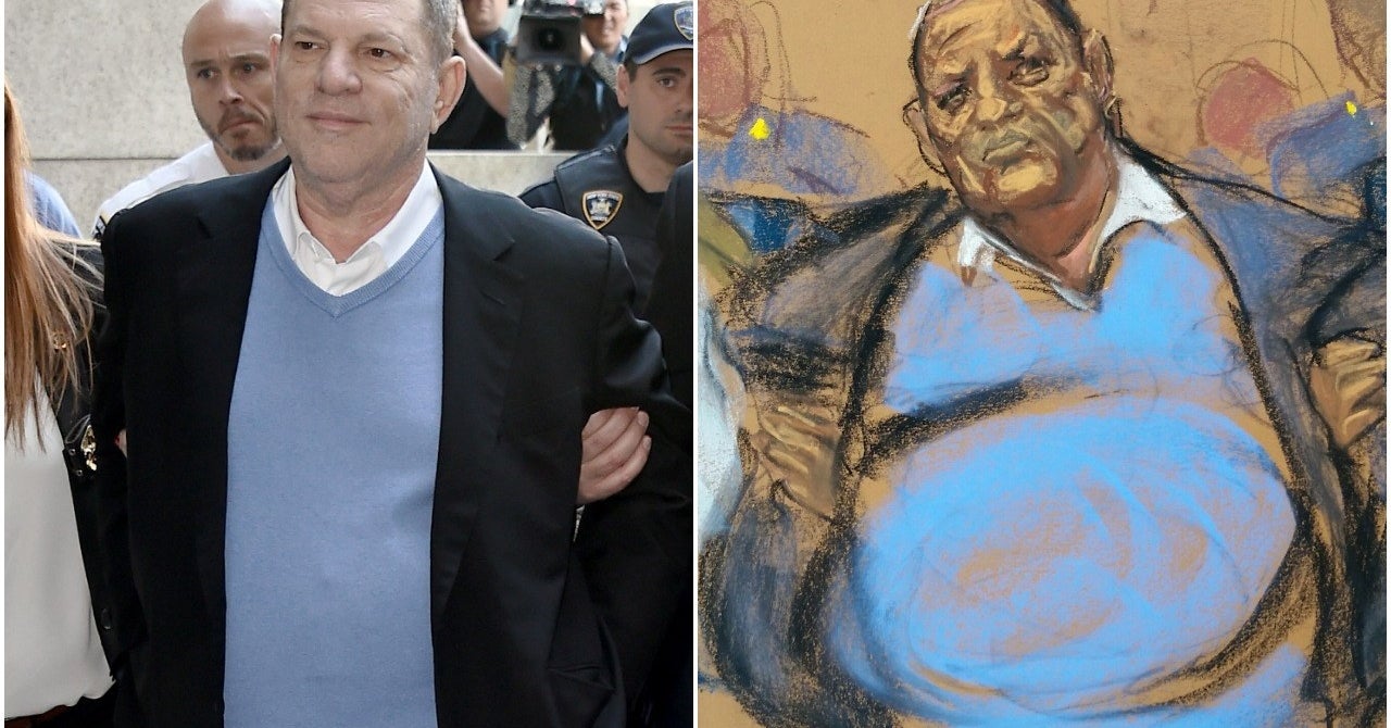 Hoo Boy These Courtroom Sketches Of Harvey Weinstein Are