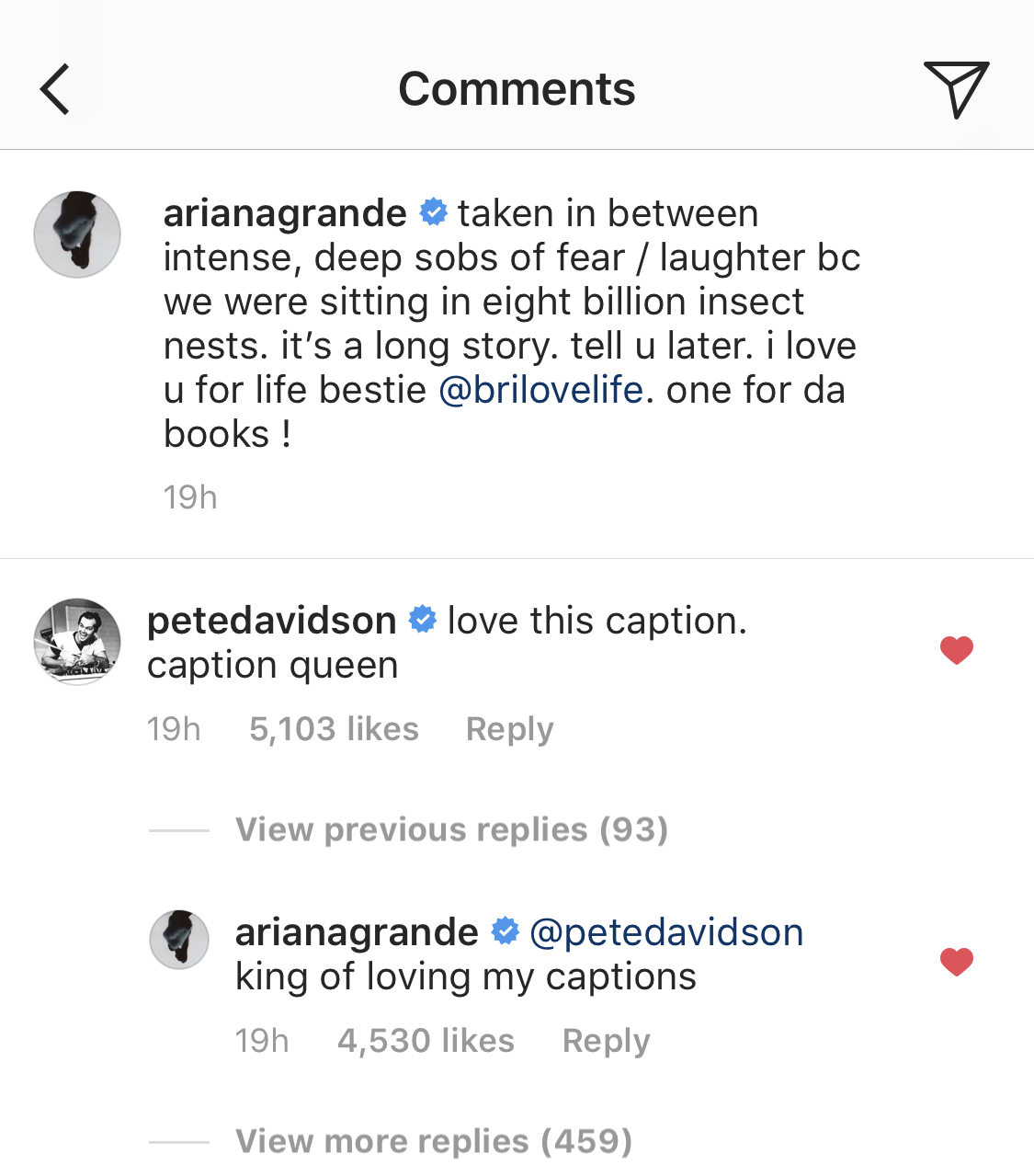 OK, Ariana Grande Has Some Messy Insta Stuff Happening With Antonio Brown And Pete ...1125 x 1279