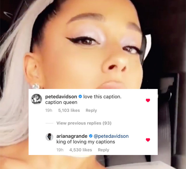 As Ariana Grande Porn Captions - OK, Ariana Grande Has Some Messy Insta Stuff Happening With Antonio Brown  And Pete Davidson