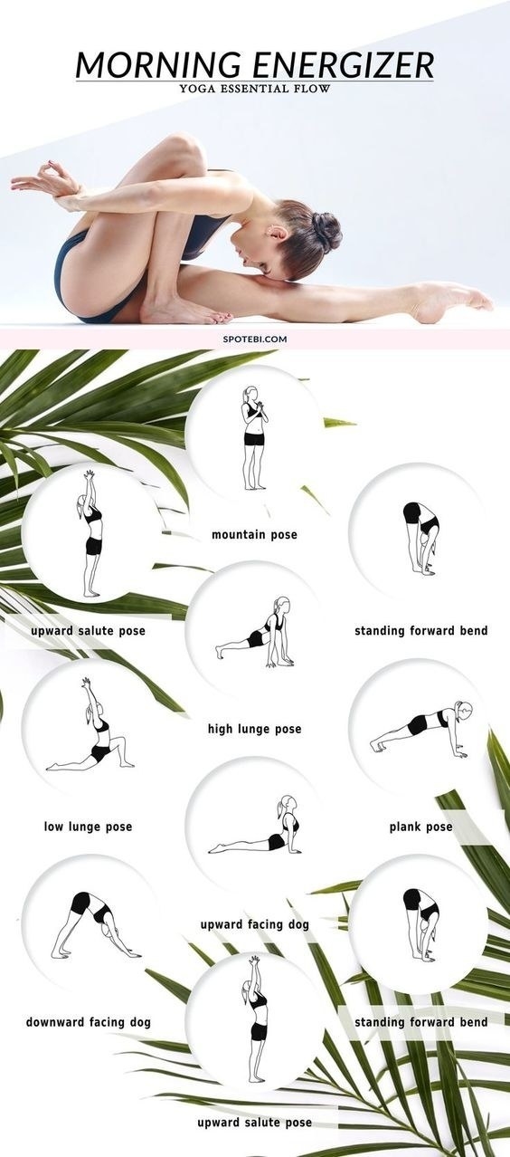 illustrations of the different yoga poses