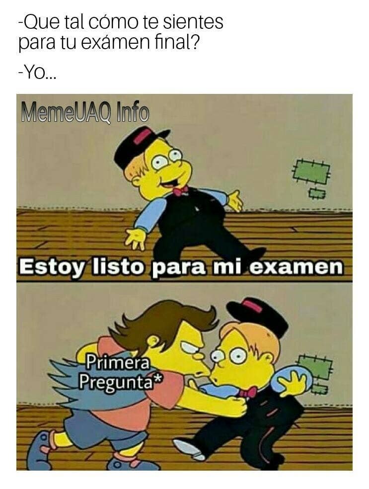 estudiando para los finales meme