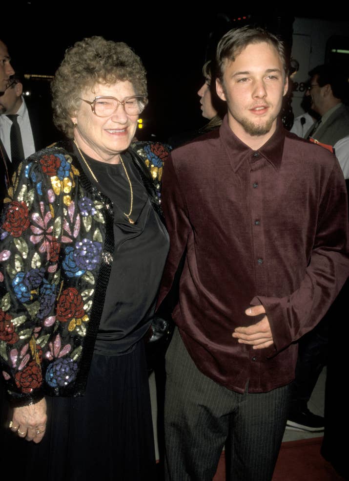 Renfro with his grandmother, Joanne, at the premiere of Apt Pupil on Oct. 6, 1998.