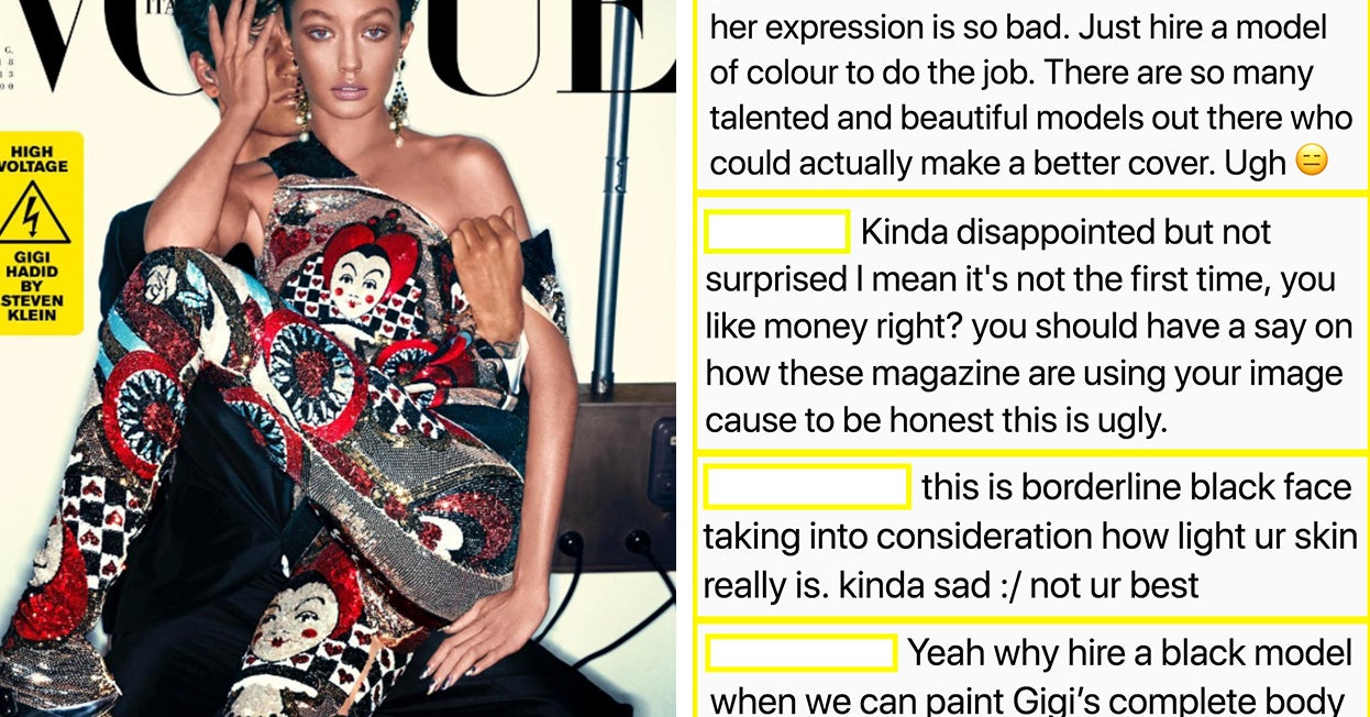 People Are Accusing Gigi Hadid And Vogue Italia Of Blackface