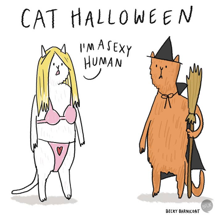 cats in halloween costumes