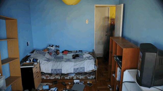 "My older sister blackmailed me into cleaning her room for a week after she caught me invading her room trying to steal her hair straightener and body glitter for the umpteenth time. I had been getting in trouble with our parents for sneaking into her room and using her stuff without asking, so she used this as leverage." —Mandy C.