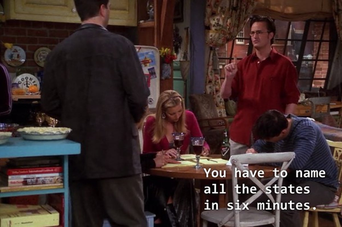 Can You Pass Chandler Bing S U S States Test