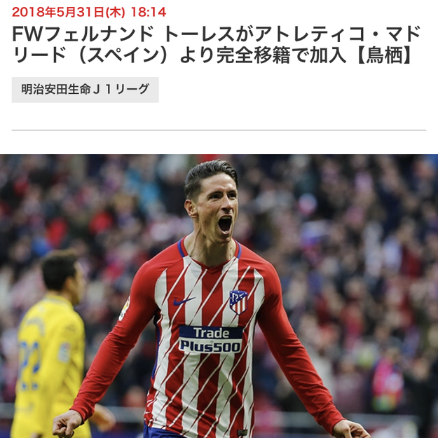 サガン鳥栖2018 フェルナンド・トーレス Jリーグ移籍初年度 世界一流のリーグになる条件は揃っている」 鳥栖トーレスがJ