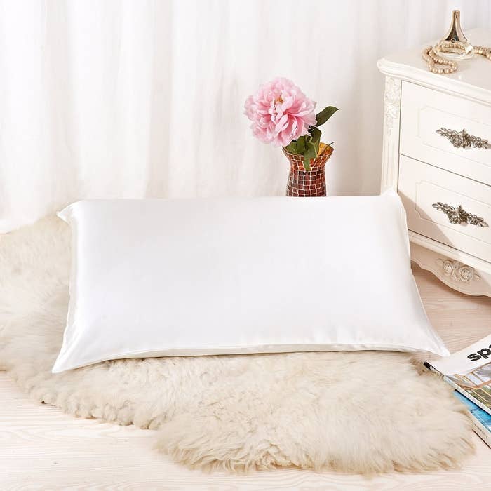the pillowcase in white