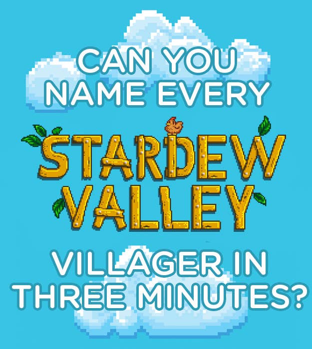 Can You Name Every "Stardew Valley" Villager In Under Three Minutes?
