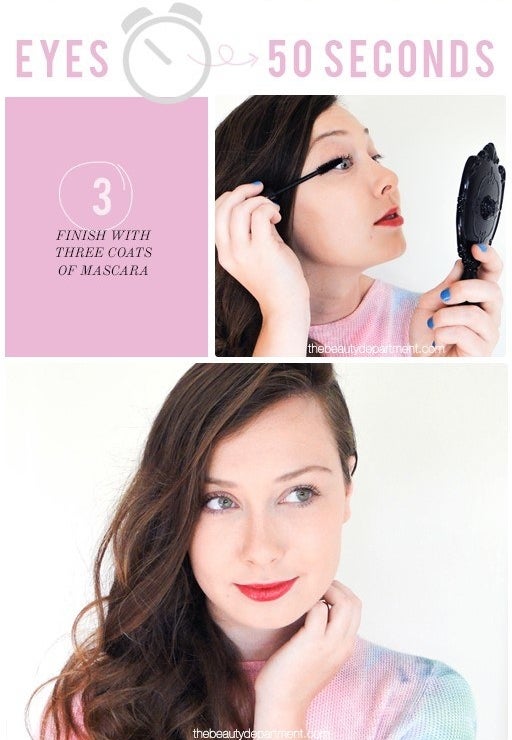Check out a full tutorial for all the steps for a quick makeup routine.