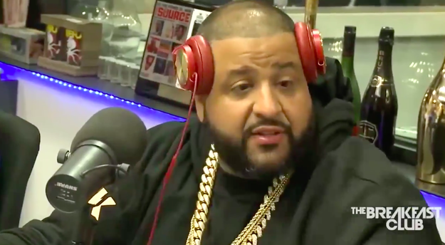 When host Angela Yee asked Khaled if he "goes down" on his longtime girlfriend, he replied, "Nah, never. Nah, I can't do that. Hell nah... I can't do that. I don't do that."