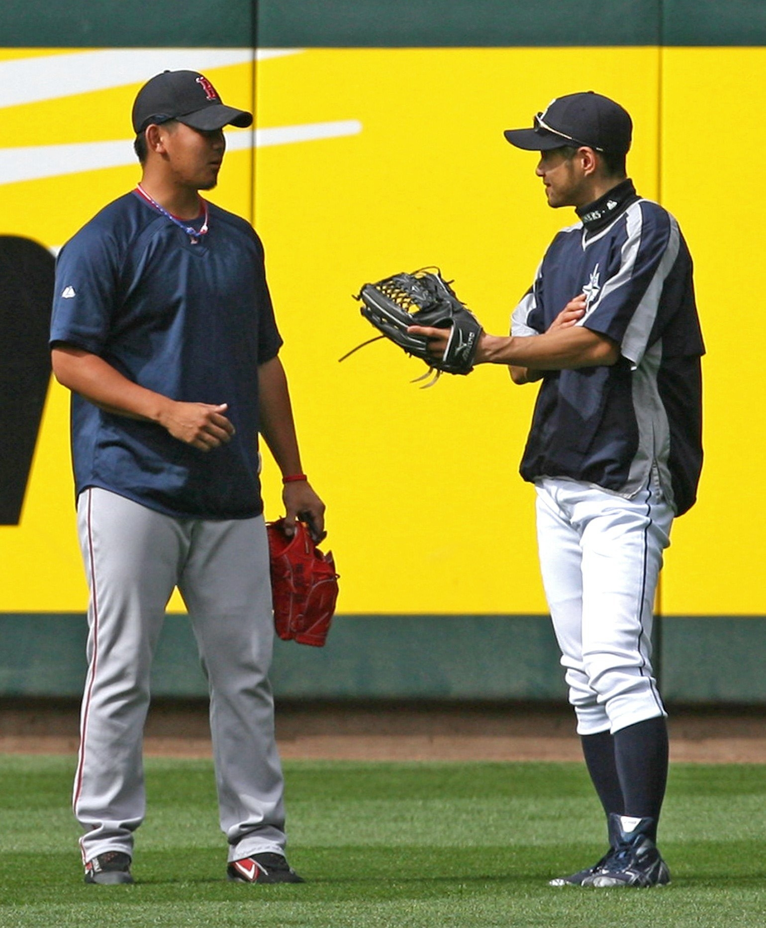 MLB 松坂大輔 vs イチロー レッドソックス フォトプラーク 2007