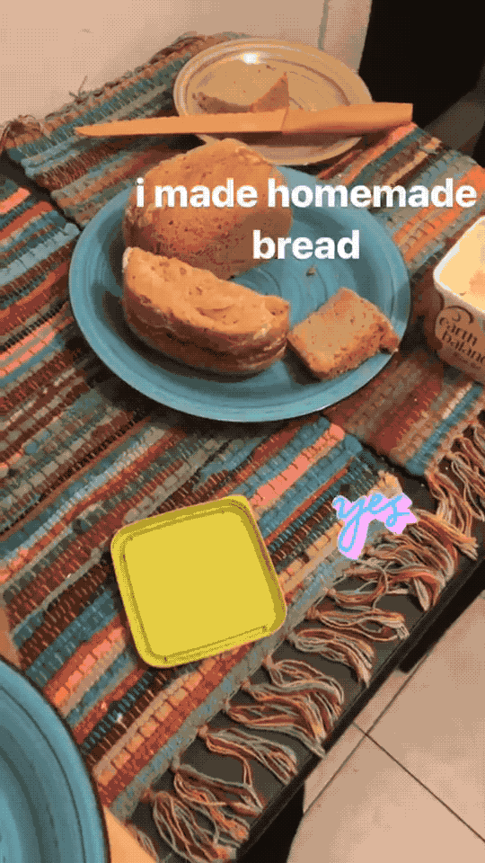It's really hard not to eat the whole loaf as soon as it's done. I love this easy recipe from King Arthur.