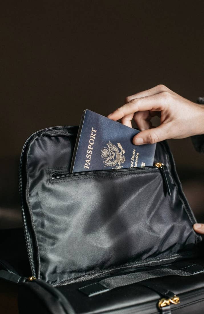 If there’s a big, empty spot where your passport belongs in your wallet, it’s much less likely that you’ll forget it on your way out the door!