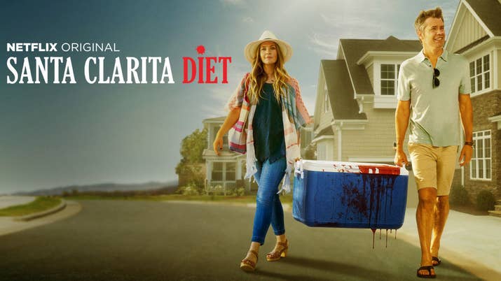 How Netflix describes it: &quot;They're ordinary husband and wife realtors until she undergoes a dramatic change that sends them down a road of death and destruction. In a good way.&quot;
