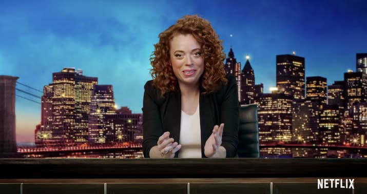 How Netflix describes it: &quot;Nobody's safe as Michelle Wolf unapologetically takes aim in this weekly topical show that blends sketches with live comedy and in-studio guests.&quot;