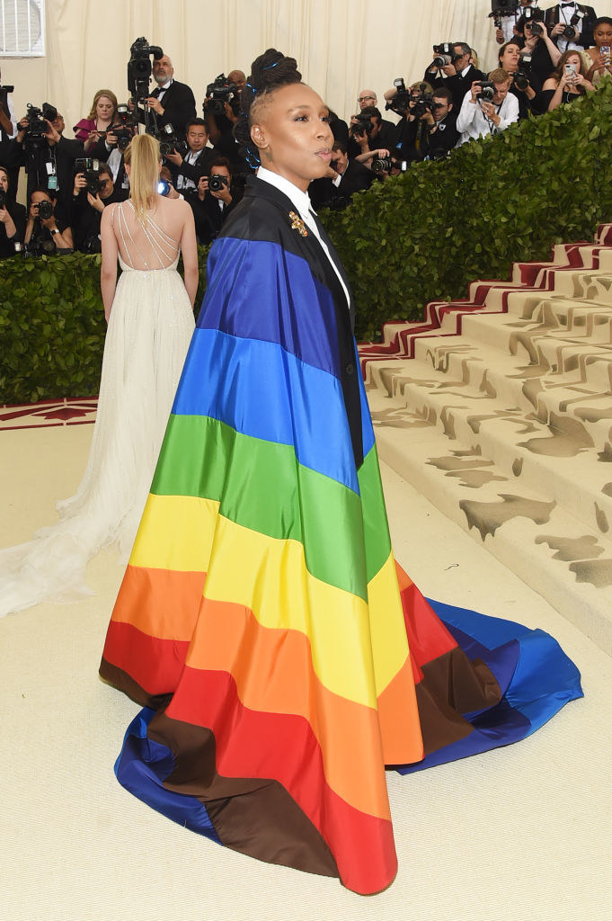 Met gala 2025 rainbow dress