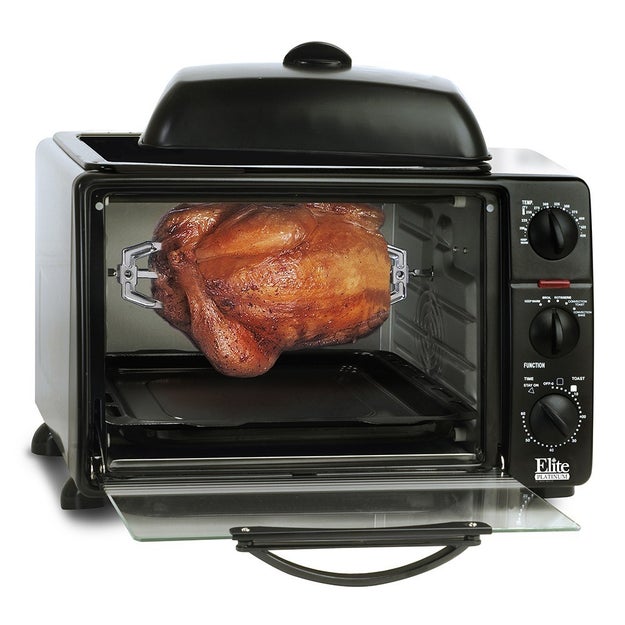 A rotisserie oven so you can cook a whole chicken, reheat sides, and clean up in a breeze.