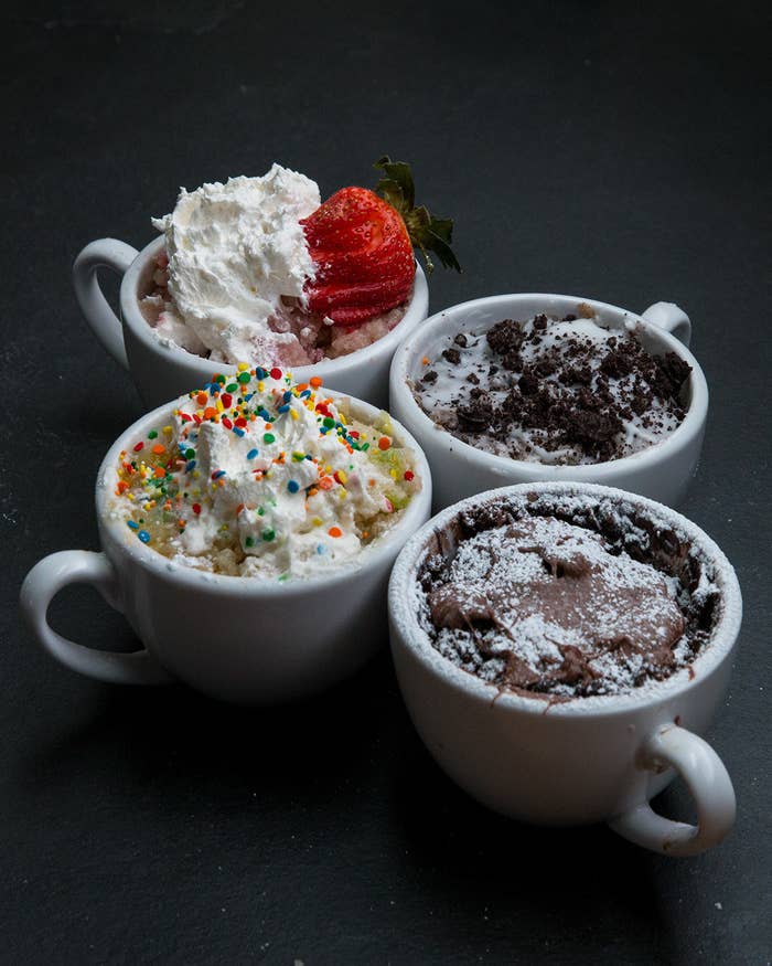 3 Minute Mug Cakes 4Ways