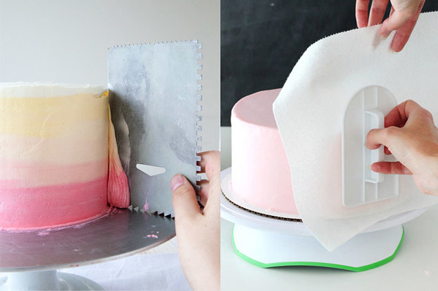 Striped Cake Stencil Dessert Pastry Fondant Decorating Design Mold Bake Tool 