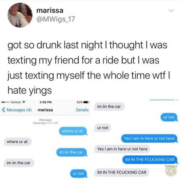 This girl caught in a hopeless exchange: