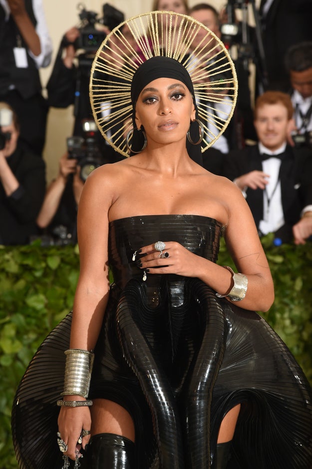 As well as Solange Knowles, sporting a halo.