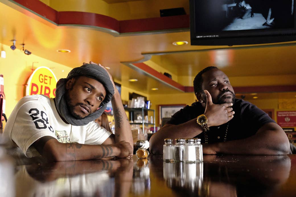 Stanfield and Brian Tyree Henry on Atlanta.