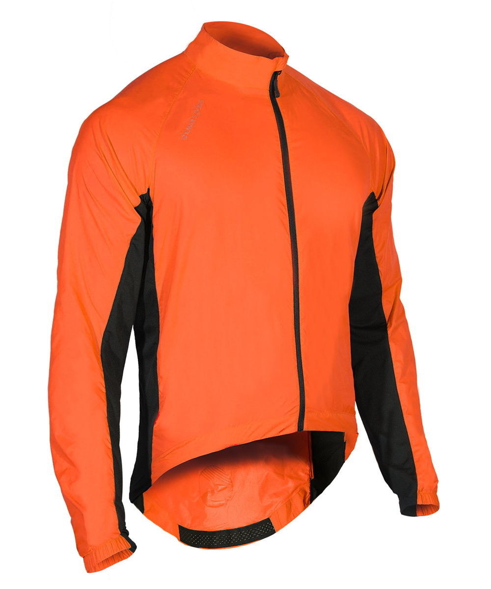 This flyweight jacket blocks wind and shrugs off rain, the perfect balance of weather protection and packability. Stretchy and seamless underarm side panels provide a comfortable trim fit while the 3M Scotchlight Reflective Material adds a layer of safety as daylight disappears. The Ultralight Wind Jacket weighs a scant 5.8oz and easily packs down smaller than a water bottle.