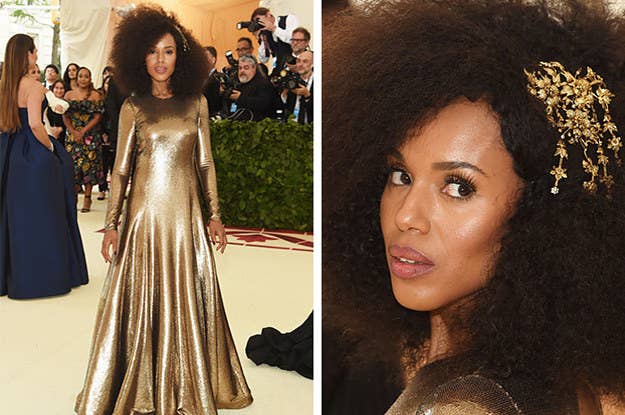 Kerry Washington Ditched The Weave And Her Real Hair Is Actually