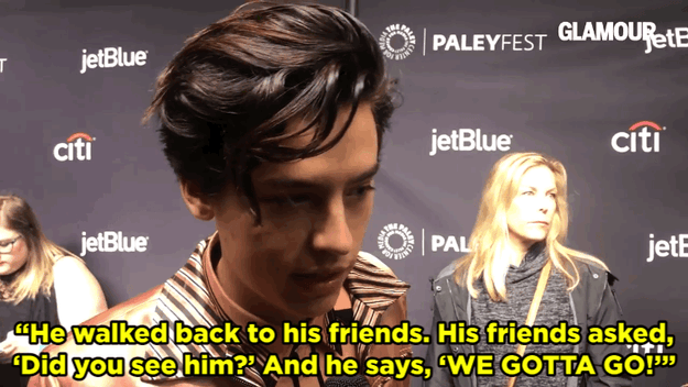 Cole Sprouse Said Fans Followed Him Into The Bathroom And It's Kind Of Scary