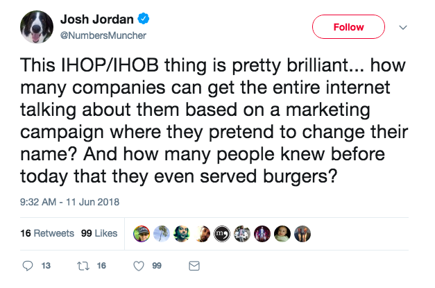 IHOP Promotes Burgers by 'Changing' Name to IHOb, Gets Reaction