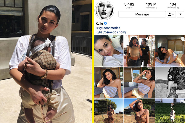 Kylie via Instagram! The blonde is back 🤩👸🏼 - #KylieJenner wears @gucci  All over Monogram Logo Mesh Lingerie Set ($1,100) 🖤 Shop this set…