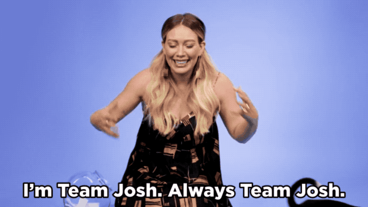 HD: I'm Team Josh. Always Team Josh. I love Charles and actually this season I love him even more, because I feel like we see a different side of him that's really strong. But I feel like Josh brings out a side of Liza that's really fun and he's a good guy. So, even though he's a lot younger I feel like he's still stable for her. And ugh, I get bored thinking about once Liza and Charles finally bone and get it over with, like what are they going to do? Sit around and talk about books all day? I don't think she's going to end up with either of them.