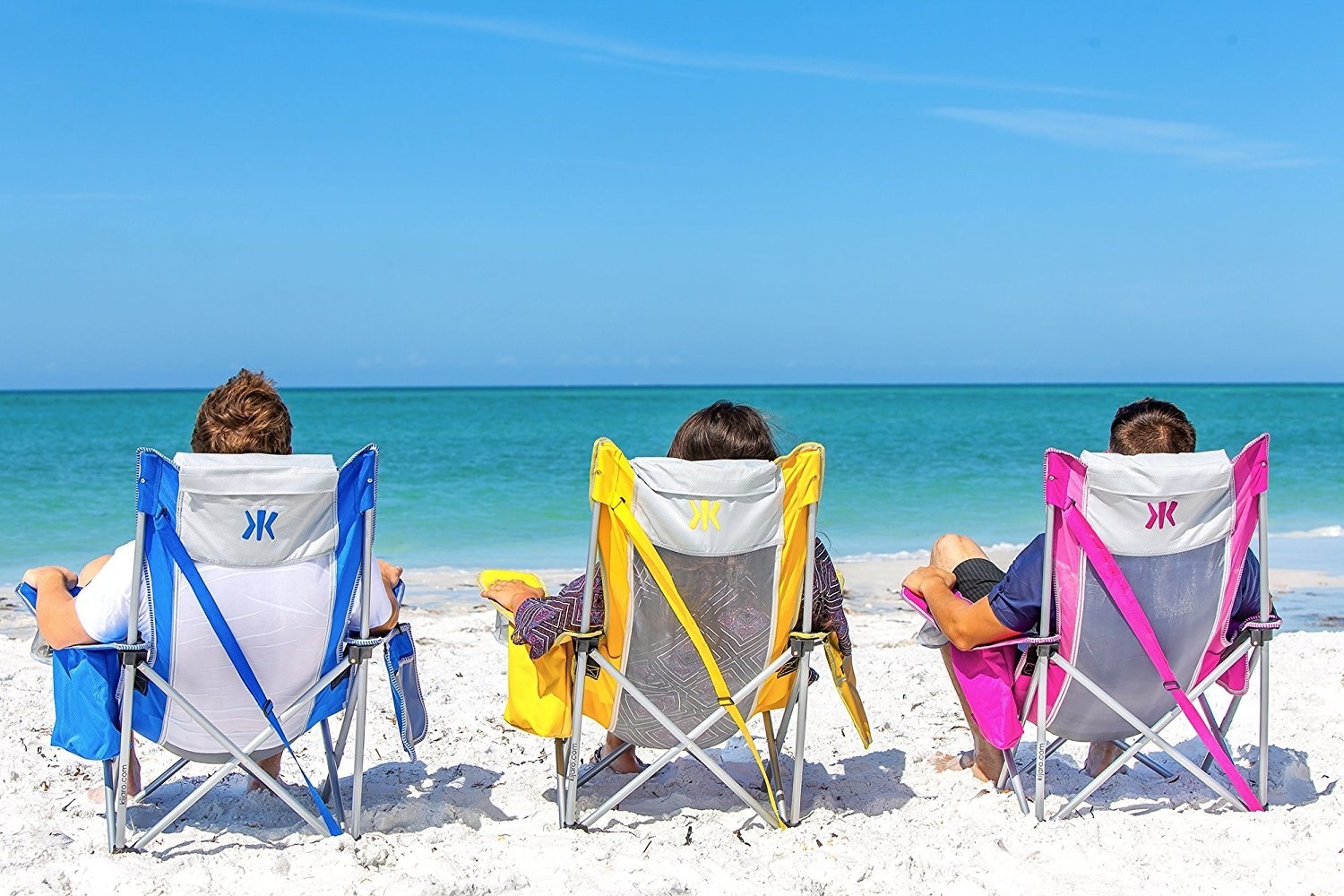 beach chairs to sit in the water