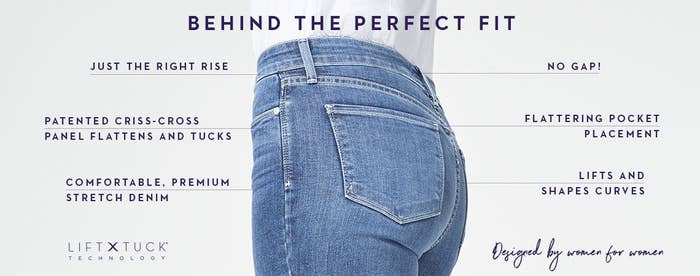 NYDJ Women's Liftxtuck Skinny Slimming Jeans Dark Wash Size 6