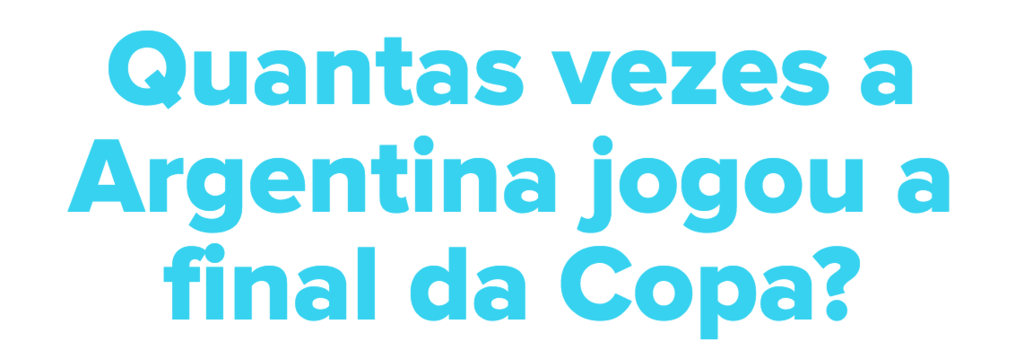 Você manja o mínimo da Copa do Mundo?