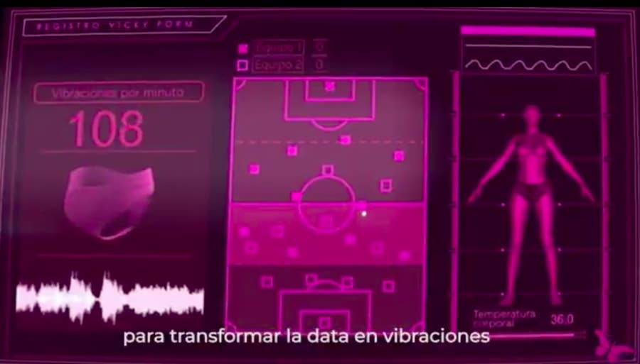 Esta panty vibradora est conectada a los partidos del Mundial
