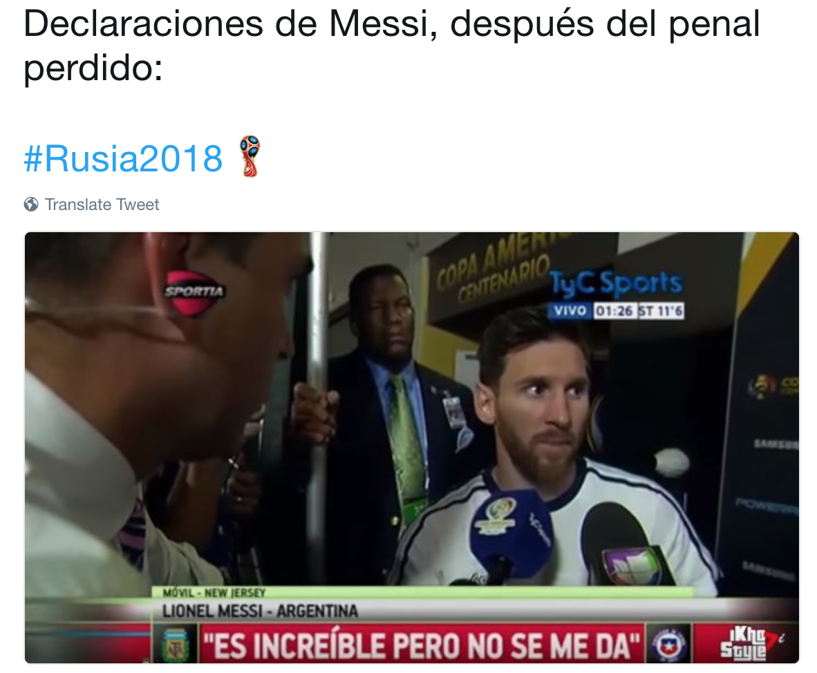 ¡No te vayas, Messi! Ya habrá más penales.