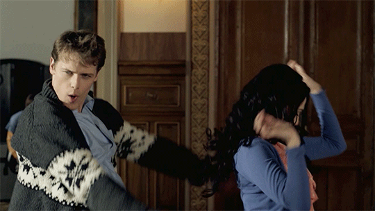 (This gif is not from that movie. It's from A Princess For Christmas, but I really just wanted to share Sam Heughan dancing in excitement, okay.)